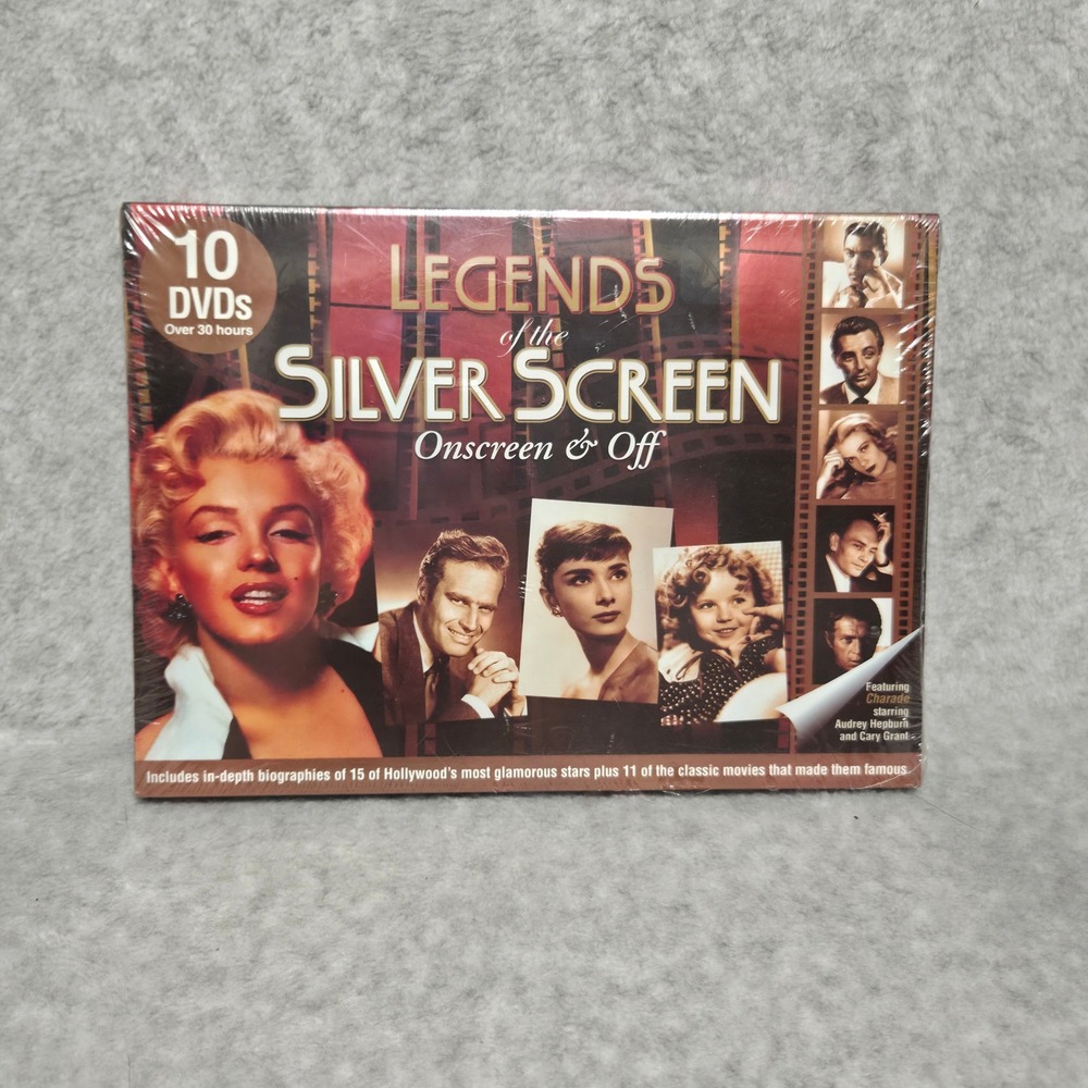 Legends of the Silver Screen Onscreen & Off 10 DVD Box Set Classic Movies Sealed